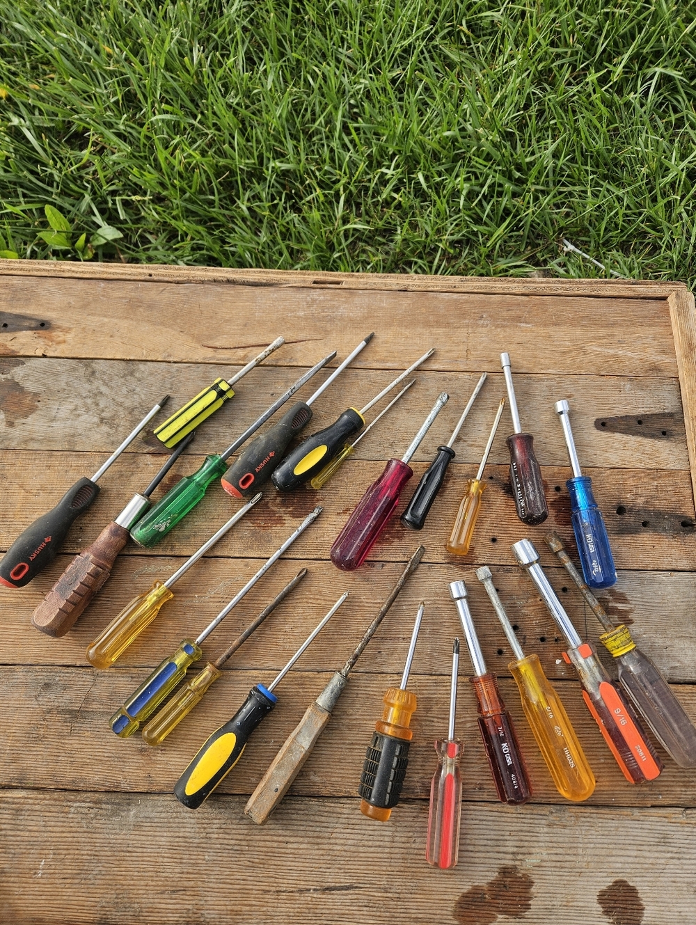 Vintage Tools Screwdrivers Socket Wrench Tool Lot • MECHANICS Tools 23pcs